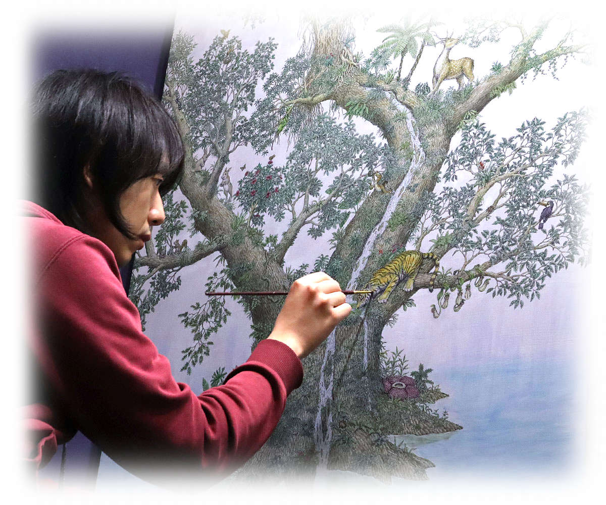 中村智哉　アクリル画